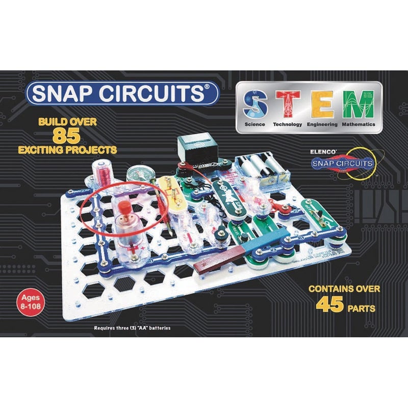 Snap Circuits مجموعة اكتشاف الإلكترونيات STEM من Snap Circuits | استكشاف المغناطيسية والإلكترونيات | للأعمار 8+ | أكثر من 85 مشروع عملي - Image 3